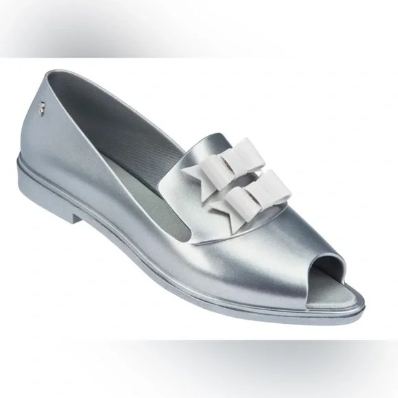 Melissa Shoes Melissa Karl Lagerfeld Brogue Bow Trim Loafers